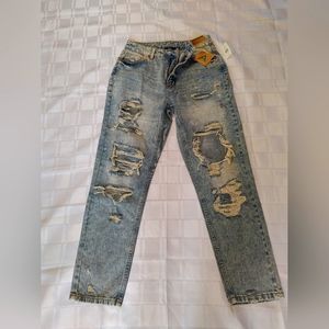 Aéropostale Distressed High Waisted Mom Jean NWT Size 4